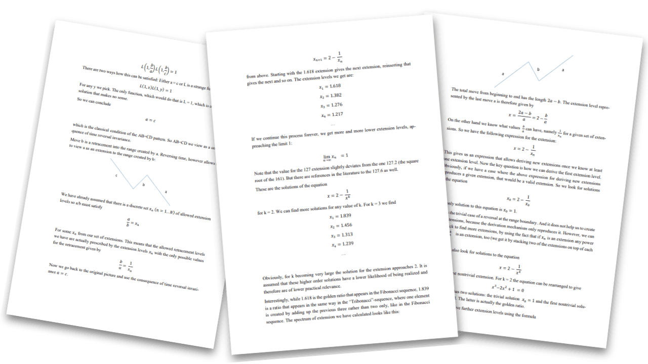 Pages from the Duomo Market Theory, deriving the model from first principles