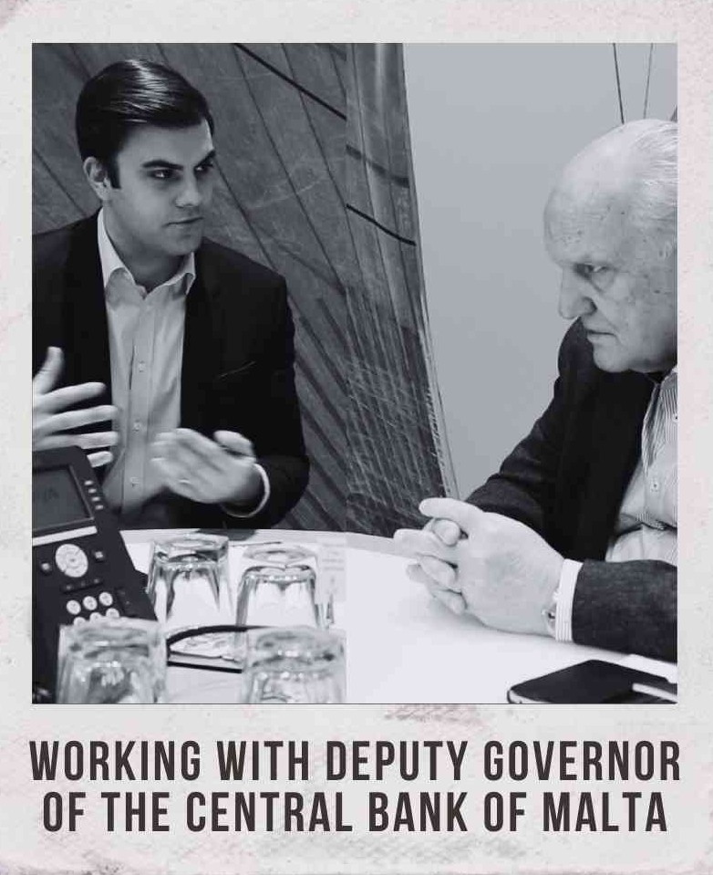 Working with Deputy Governor of the Central Bank of Malta