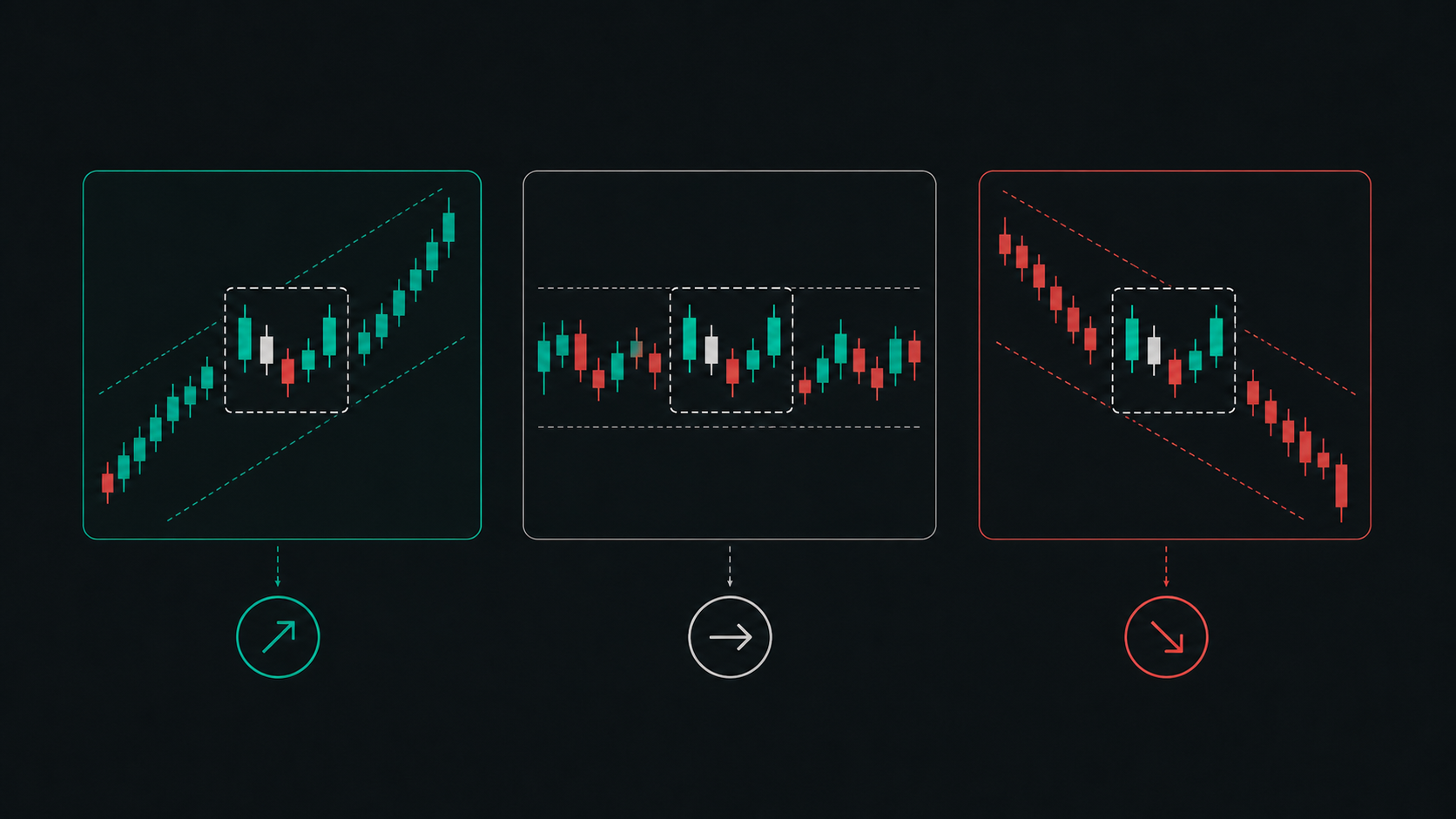 The same setup producing different outcomes in different market contexts.