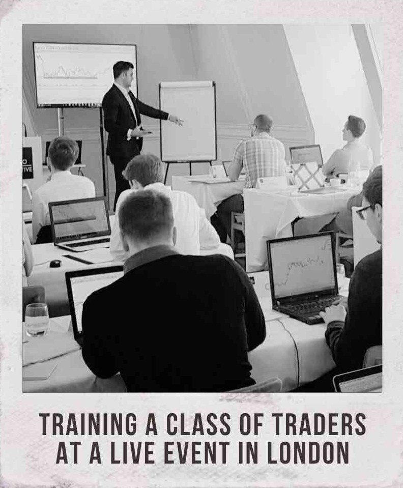 Nicholas Puri training traders at a Duomo event